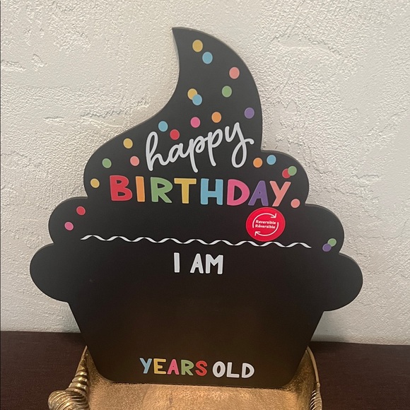 #1635+ Happy Birthday Chalkboard Sign - Multicolor - Picture 5 of 12